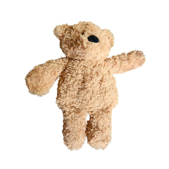 Warmies Brown Curly Bear Plush 14" Microwavable Weighted Lavender Scent - Picture 6 of 10